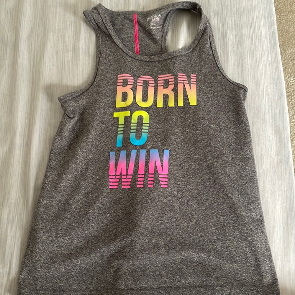 Girls (kids) size M 7-8. In great shape. Dry fit